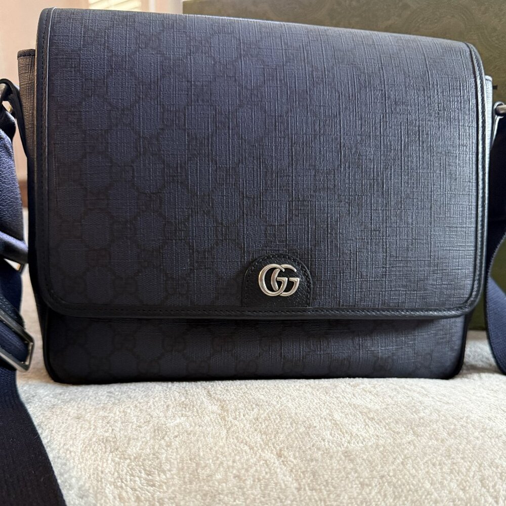 Gucci Men's Monogram Crossbody Bag.
